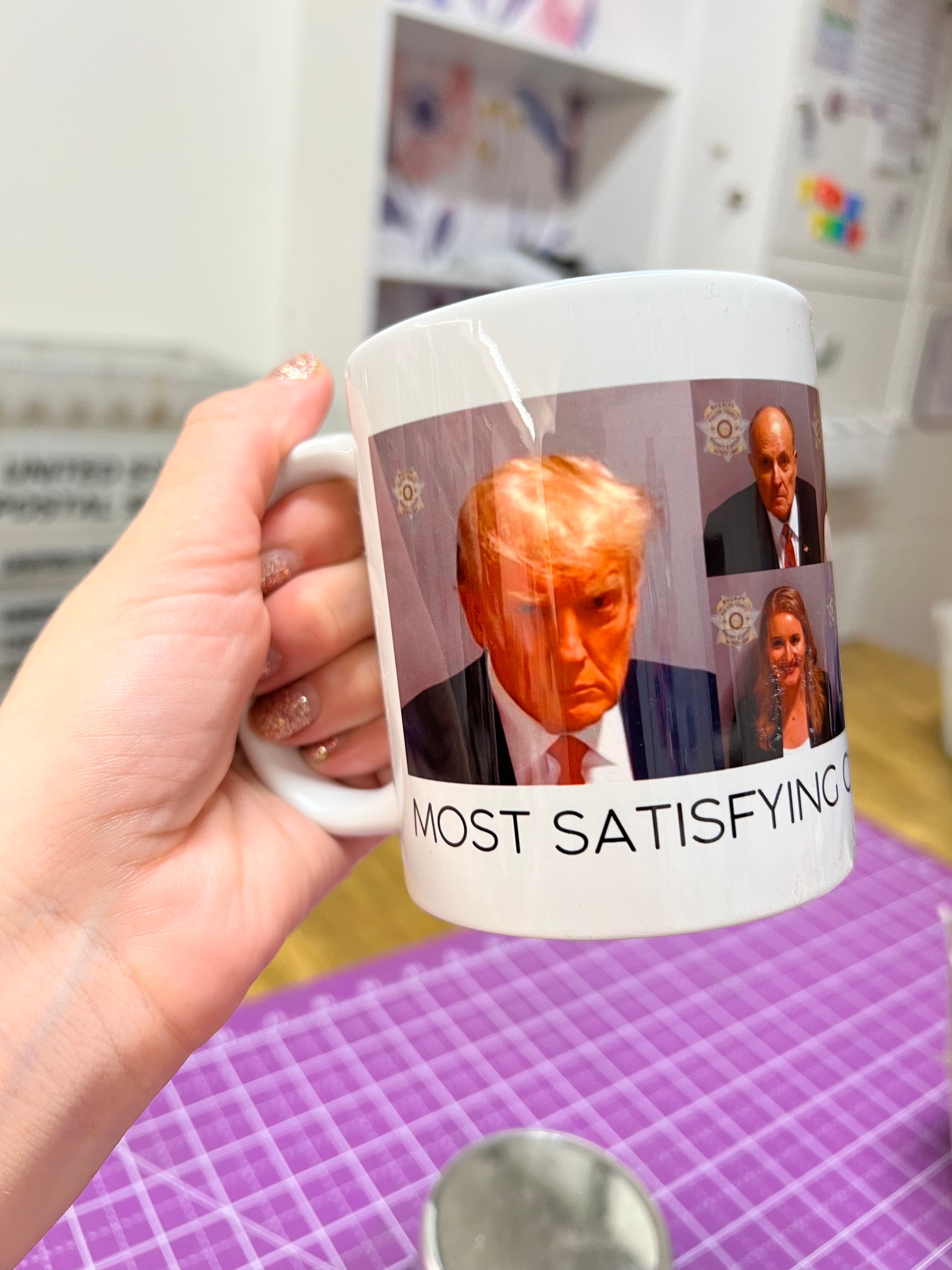 Trump Mugshot The Most Satisfying Cup Of Covfefe Mug