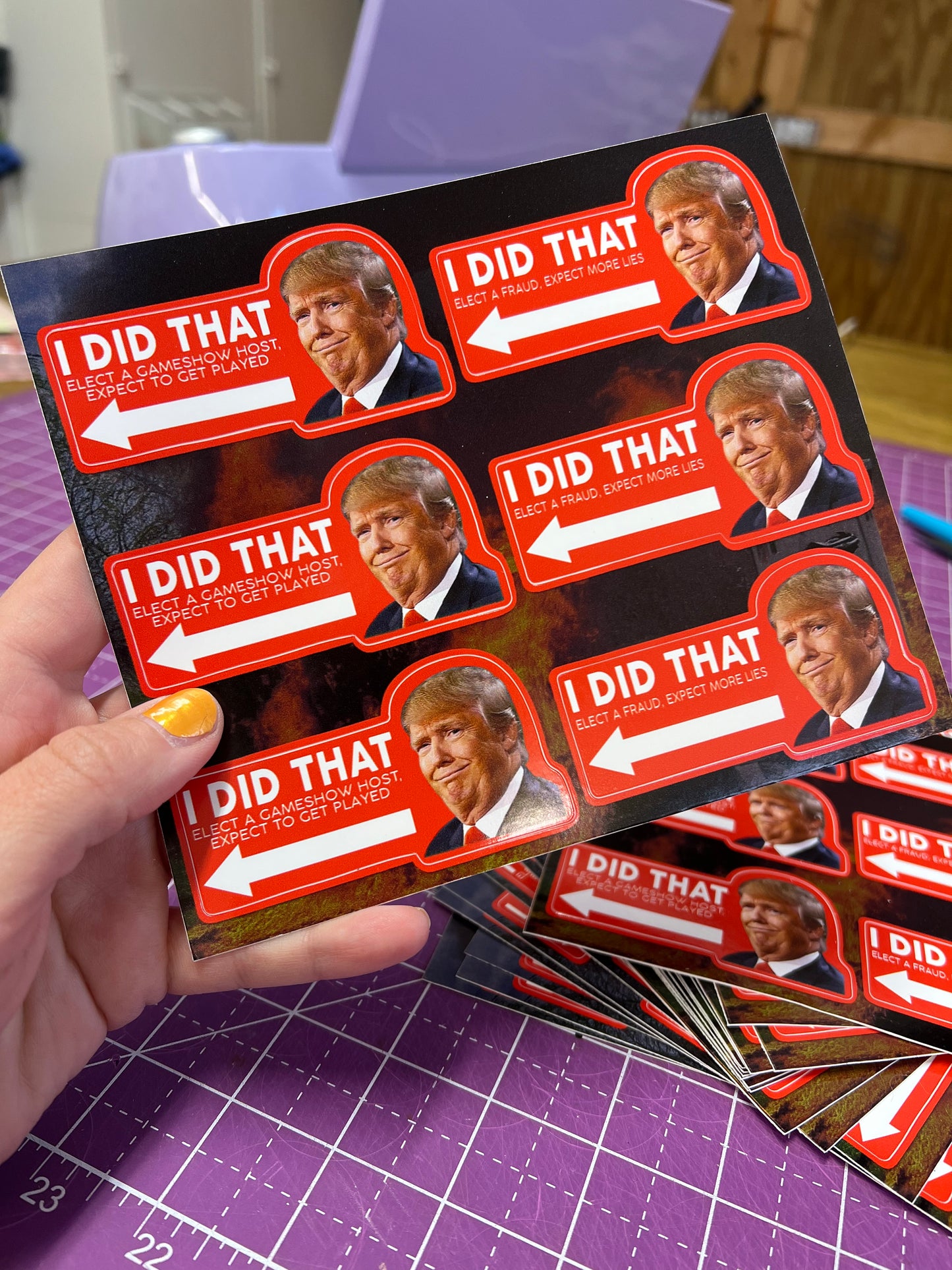 I Did That Trump Sticker Sheet