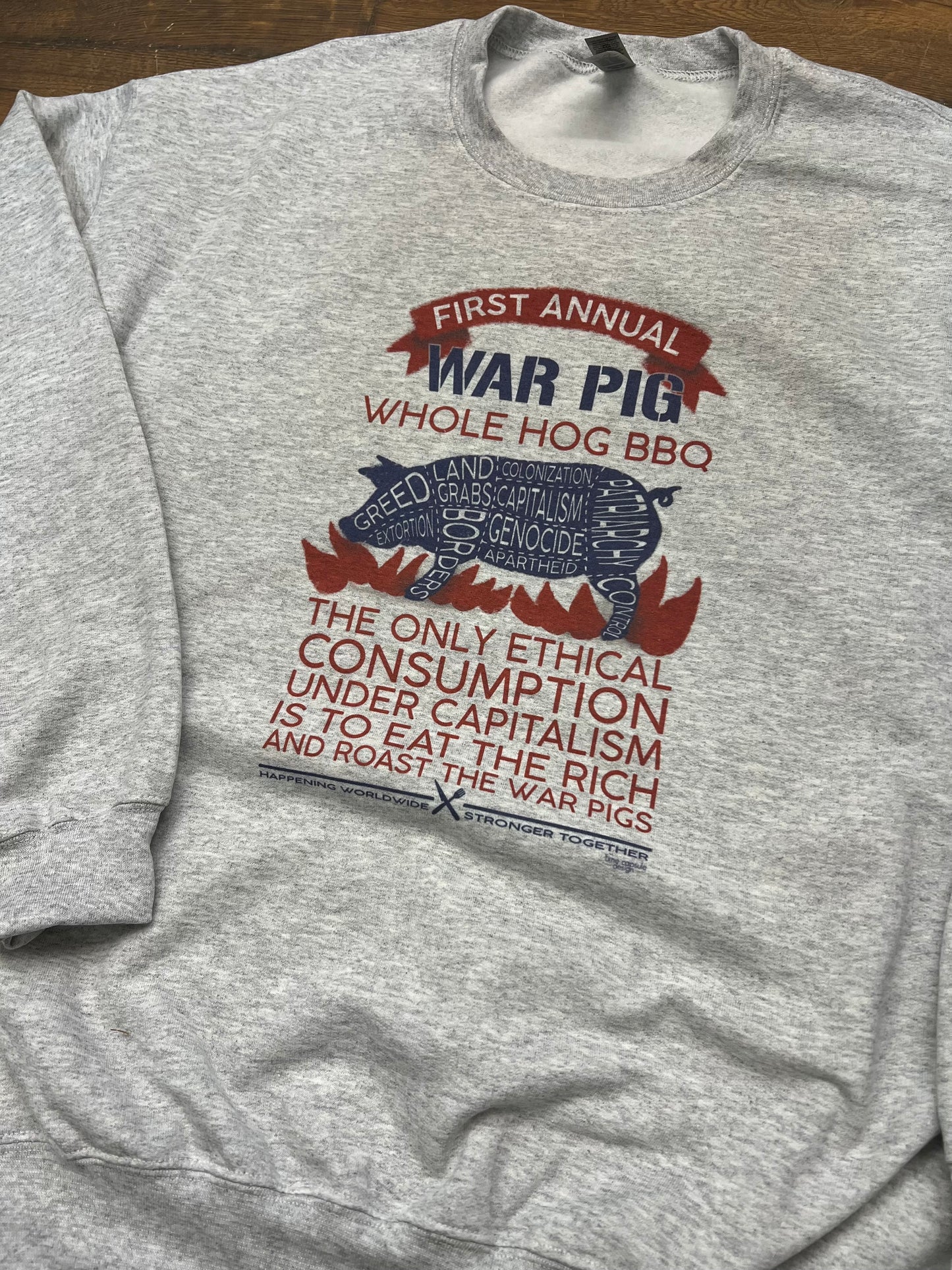 War Pig Roast Crew Neck Sweatshirt