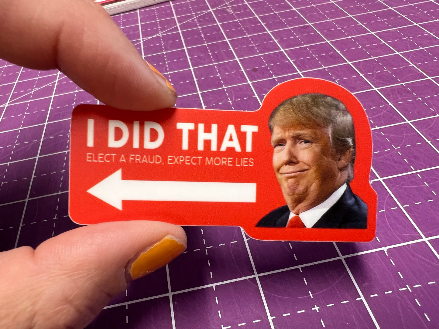 I Did That Trump Sticker - Elect a Fraud, Expect More Lies