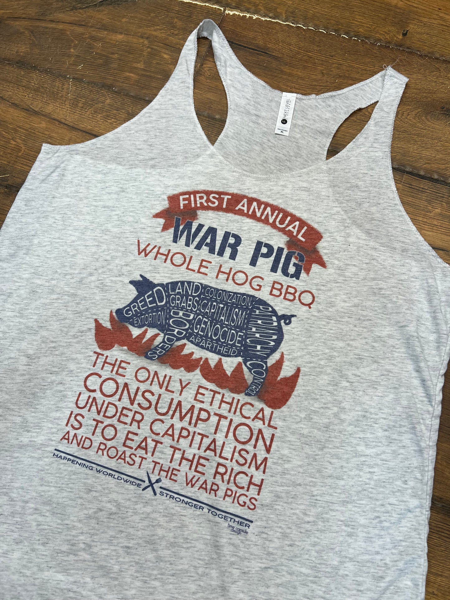 War Pig Roast Fitted TANK TOP