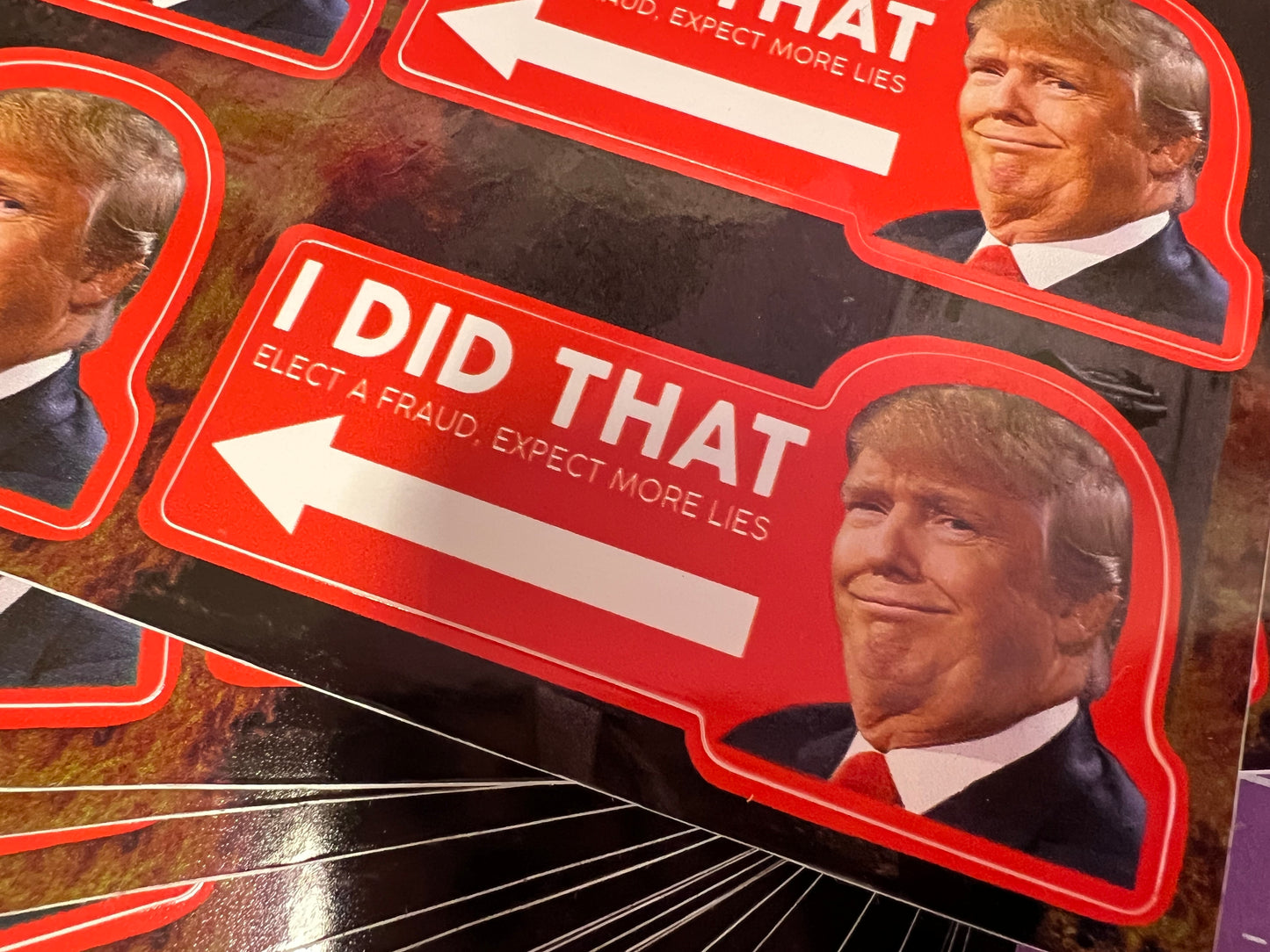 I Did That Trump Sticker Sheet