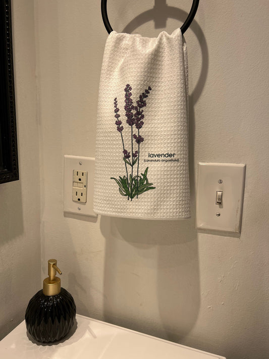 Lavender - Historically Queer Flowers Tea Towel